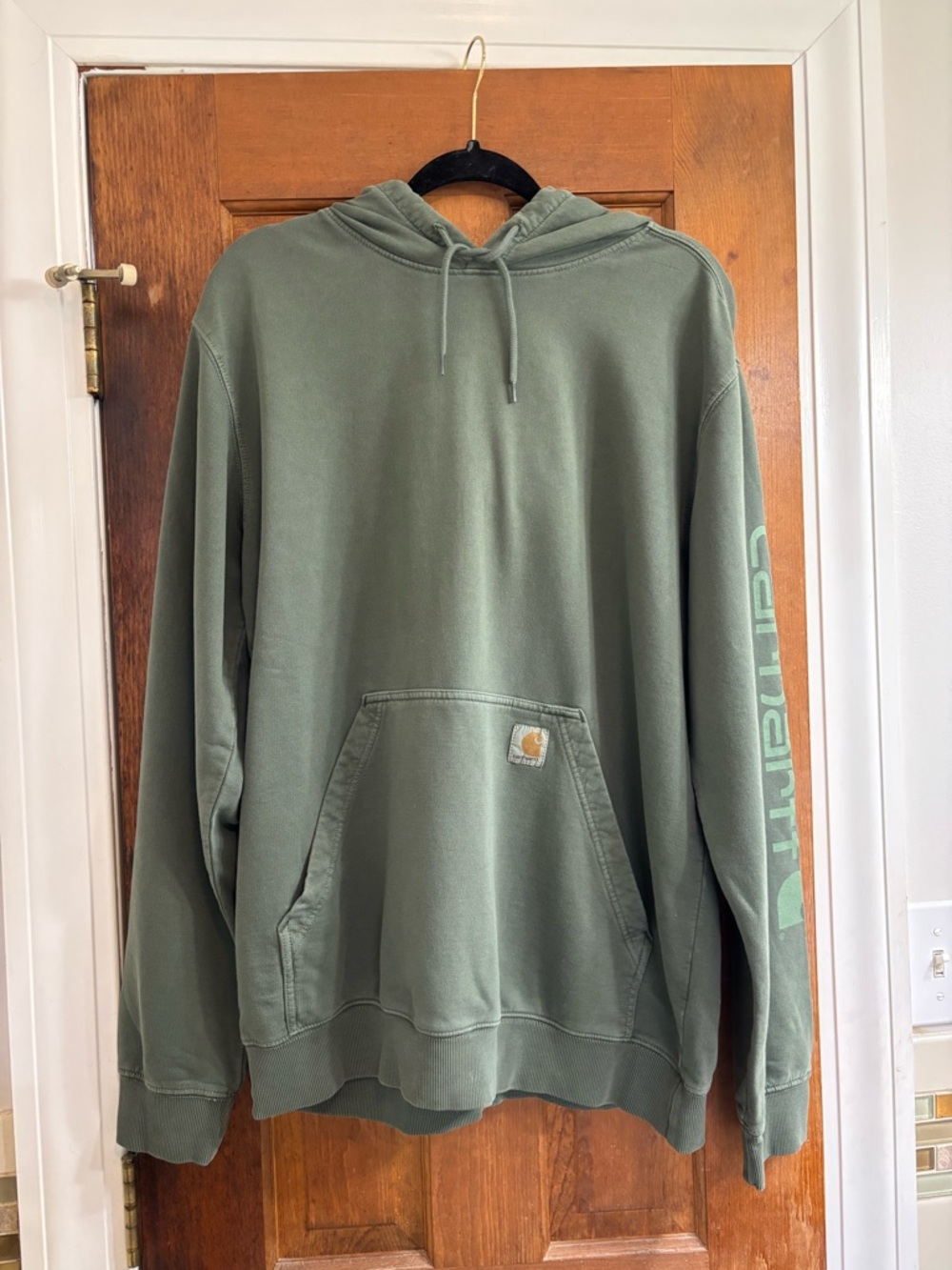 Carhartt Green Hooded Pullover Sweatshirt